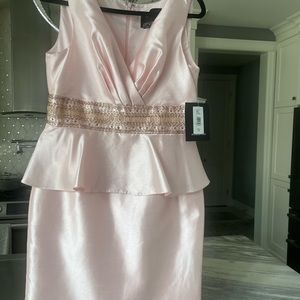 JS boutique, pale, pink mother of the bride dress brand new  knee length